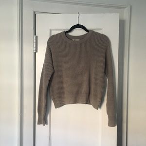 Urban Outfitters Cropped Crew Neck Knit Sweater SM